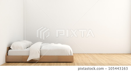 Modern bedroom - japanese style. 105443163