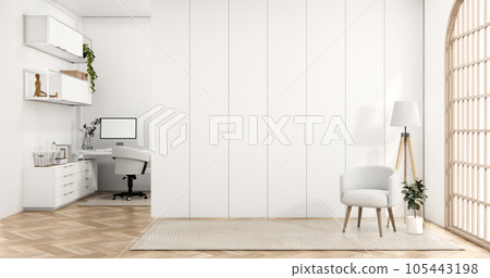 Modern room interior wabisabi style and sofa and decoration japanese. 105443198