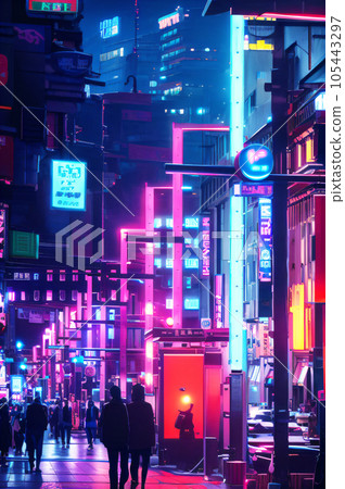 AI圖像東京夜景 105443297