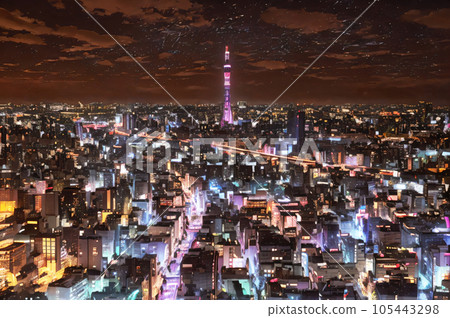 AI圖像東京夜景 105443298