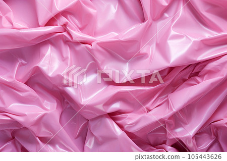 Crumpled plastic texture. Background, wrinkled plastic trash bag closeup. Abstract plastic sheet texture, film wrap. AI generated Crumpled plastic texture. Background, wrinkled plastic trash bag closeup. Abstract plastic sheet texture, film wrap. AI generated 105443626