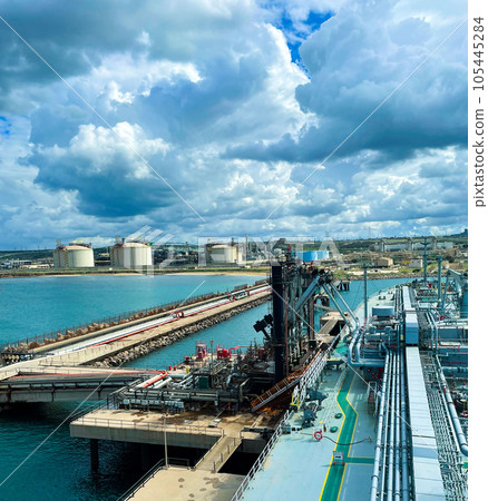 LPG cargo ship docked in the port 105445284
