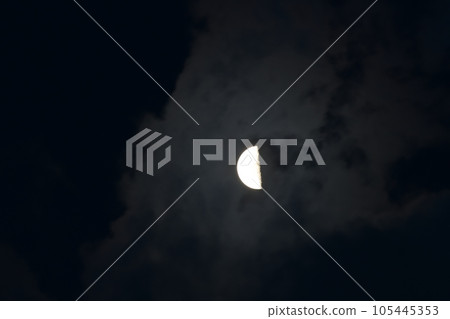 北斗市白州町,七月殘前的月亮,月齡20.9,出現在雲層之間 北斗市白州町,七月殘前的月亮,月齡20.9,出現在雲層之間 105445353