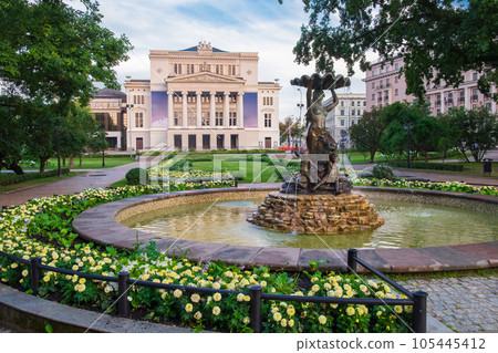 Latvian national opera, Riga, Latvia. Latvian national opera, Riga, Latvia. 105445412