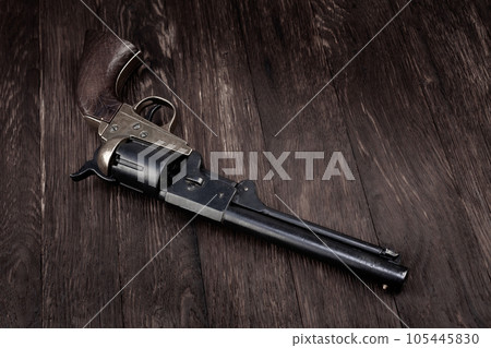 Antique american old west percussion revolver 105445830