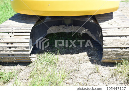 Construction machinery at civil construction site 105447127