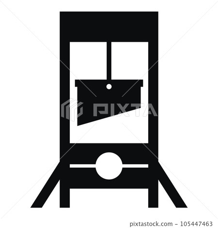 wooden guillotine for the execution of a person. wooden guillotine for the execution of a person. 105447463