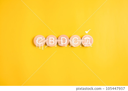 CBDC, Central bank digital currency, Financial banking and exchange with technology, Money savings goal, Transaction and banking, Online banking and digital money 105447937