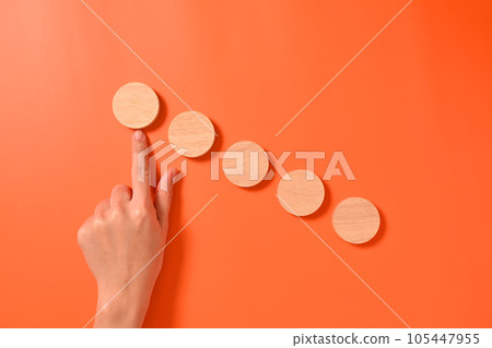 Hand with wooden blocks and cubes mock up on background, Copy space, Wooden blocks with copy space for text or symbols, Background with copy space Hand with wooden blocks and cubes mock up on background, Copy space, Wooden blocks with copy space for text or symbols, Background with copy space 105447955