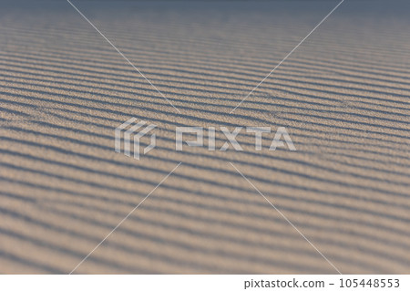 Ribbed fine sand in day light Ribbed fine sand in day light 105448553