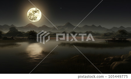 夢幻風景AI圖像 105449775