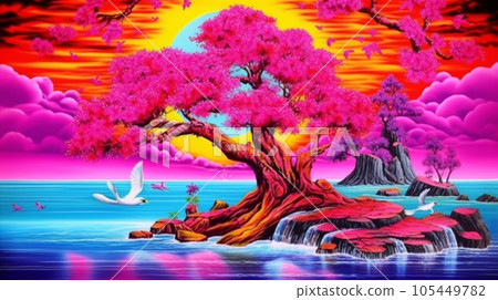 夢幻風景AI圖像 105449782