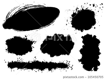 用黑色墨水繪製的各種垃圾零件 6 件套 用黑色墨水繪製的各種垃圾零件 6 件套 105450705