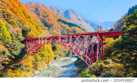 秋天的黑部峽谷：新山彥橋 105450807