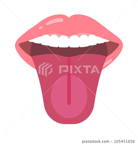 紫色舌頭 105451850