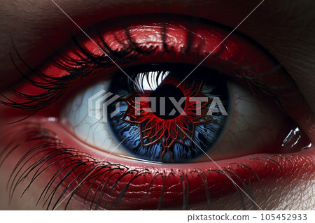 pattern on eyes 105452933