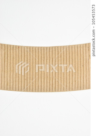 closeup brown paper cardboard texture on white background closeup brown paper cardboard texture on white background 105453573