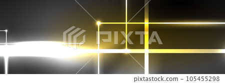 Neon glowing fluid wave lines, magic energy space light concept. Vector illustration for wallpaper, banner, background, leaflet, catalog, cover, flyer Neon glowing fluid wave lines, magic energy space light concept. Vector illustration for wallpaper, banner, background, leaflet, catalog, cover, flyer 105455298