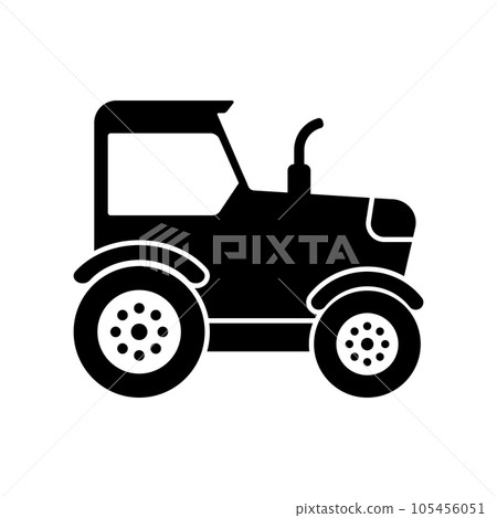 tractor icon vector 105456051