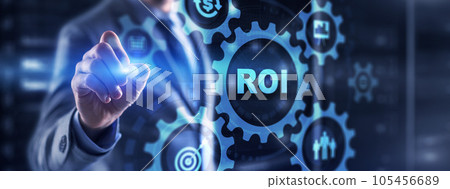 ROI Return on Investment Finance Internet Business Technology Concept 105456689