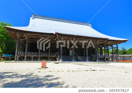 【富山縣】晴朗天氣下的正光寺巨大的正殿（國寶） 105457627