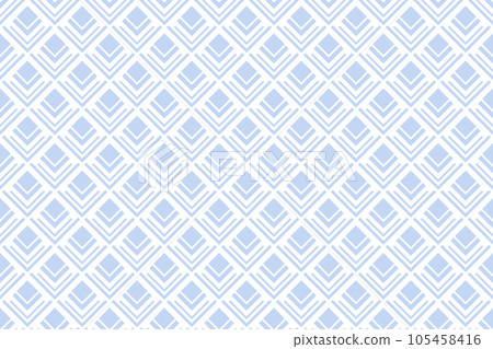 Abstract Seamless Geometric Blue and White Pattern and Texture. Vector Art. 105458416