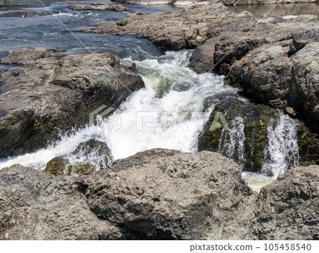 The flow of the Kako River in Toryu-nada (Kato City, Hyogo Prefecture). The flow of the Kako River in Toryu-nada (Kato City, Hyogo Prefecture). 105458540