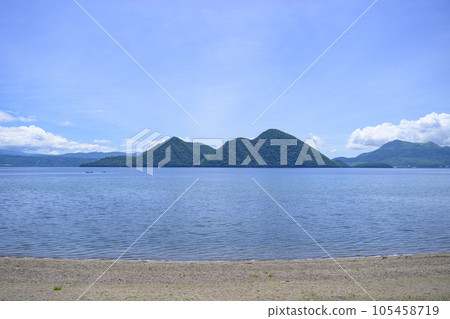 從浮禦堂公園眺望洞爺湖中島 105458719