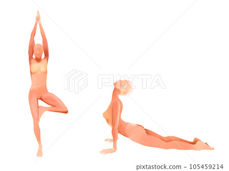 yoga pose pictogram 2 105459214
