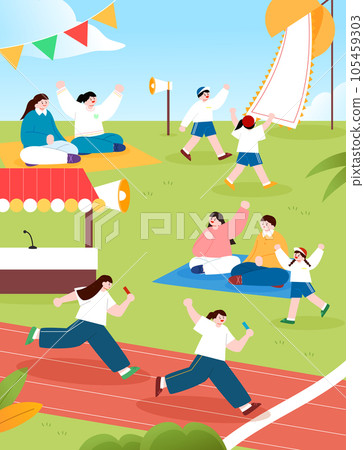 Autumn Festival Character Landscape Illustration Autumn Festival Character Landscape Illustration 105459303