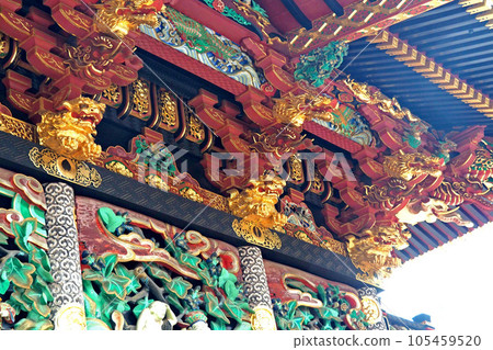 菜單沼聖天山本殿的雕刻[埼玉縣熊谷市] 105459520