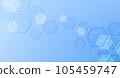 Vector Abstract science Background. Hexagon geometric shapes overlay and create texture 105459747