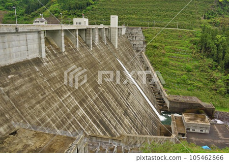 Embankment of Nakakiba Dam Embankment of Nakakiba Dam 105462866