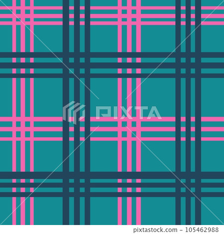 Hand drawn seamless pattern of plaid tartan - Stock