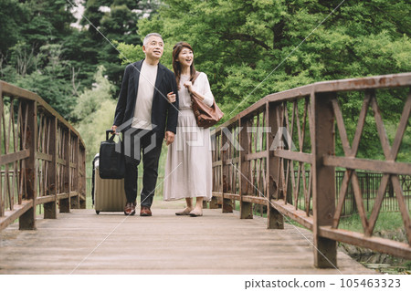 Traveling couple Traveling couple 105463323