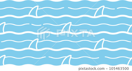 shark fin seamless pattern dolphin wave ocean vector fish whale cartoon gift wrapping paper tile background repeat wallpaper animal illustration sea ocean doodle design scarf isolated shark fin seamless pattern dolphin wave ocean vector fish whale cartoon gift wrapping paper tile background repeat wallpaper animal illustration sea ocean doodle design scarf isolated 105463500