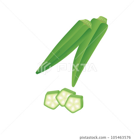 食品_蔬菜_秋葵 105463576