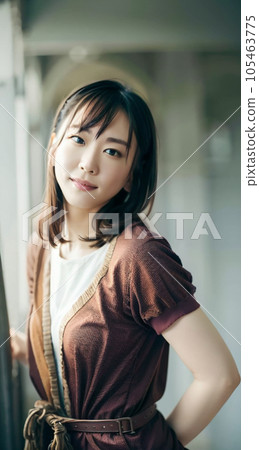 A woman looking back 105463775