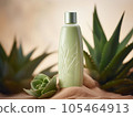 aloe shampoo for hair treatment. 105464913