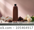 chocolate shampoo for hair treatment.  105464917