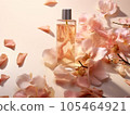 shampoo of petals laying on a light background.  105464921
