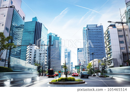 AI圖像東京的建築物和道路 105465514