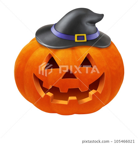 萬聖節南瓜插畫真實 105466021