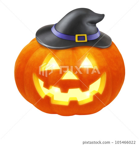 萬聖節南瓜插畫真實 105466022