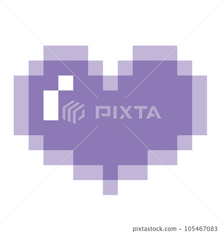 pixel heart pixel heart 105467083