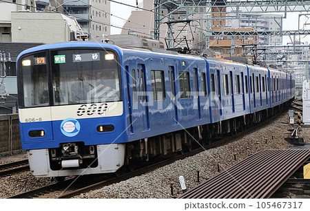 Type 600 Blue Sky Train on the Keikyu Main Line Type 600 Blue Sky Train on the Keikyu Main Line 105467317