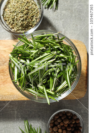 Seasoning and spices, rosemary, concept of seasoning Seasoning and spices, rosemary, concept of seasoning 105467365