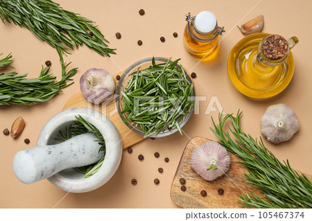 Seasoning and spices, rosemary, concept of seasoning 105467374
