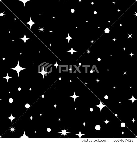 Star seamless pattern. Bright sparkles firework symbols background. Star seamless pattern. Bright sparkles firework symbols background. 105467425