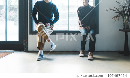 couple, heterosexual couple, sit 105467434